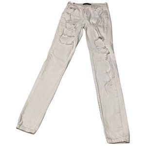 KANCAN White ripped Size 25 skinny jeans